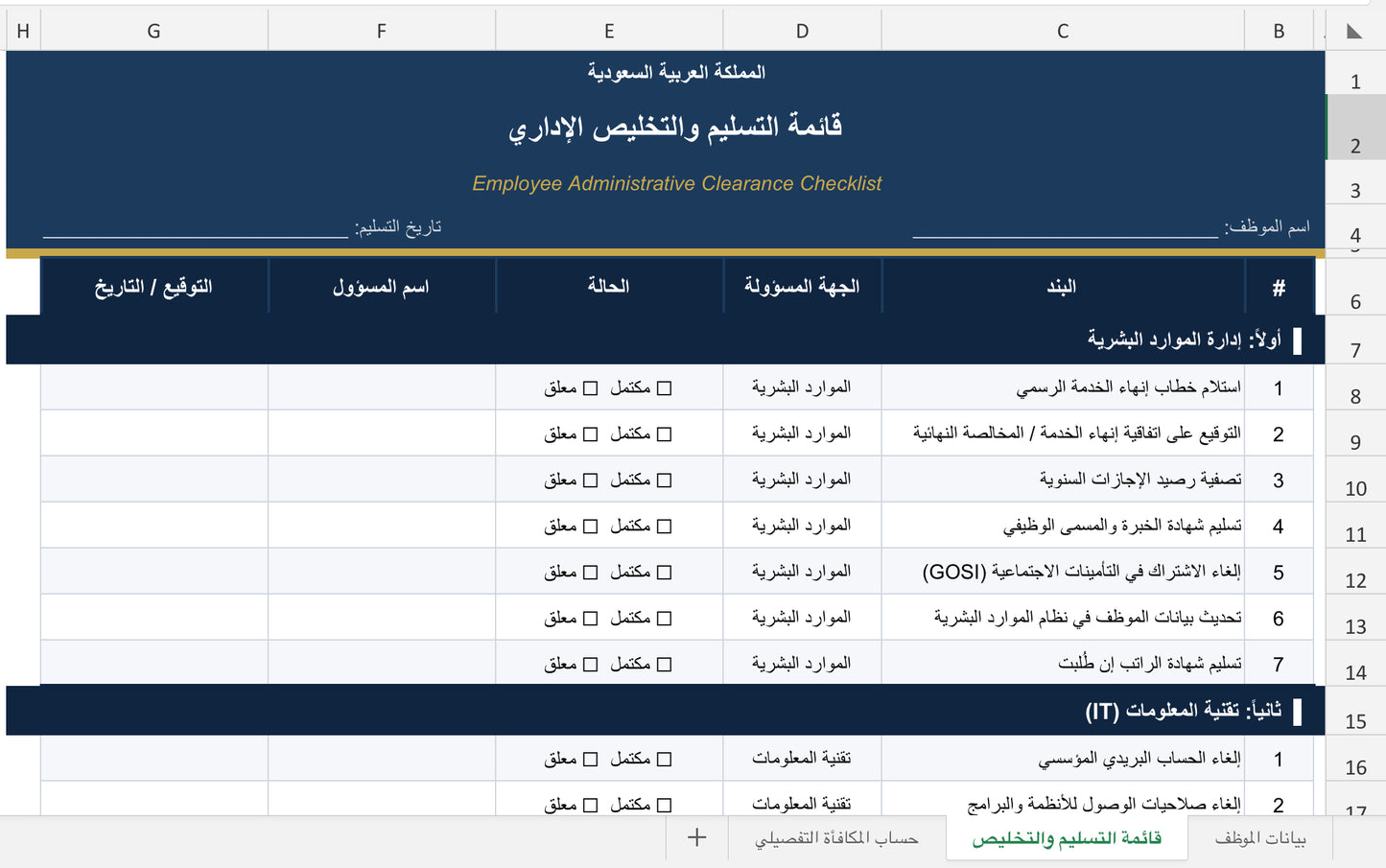 مخالصة نهائية شامله